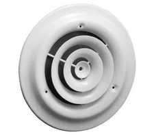 HART & COOLEY 16 06 W Ceiling Diffuser 6" Steel Bright White