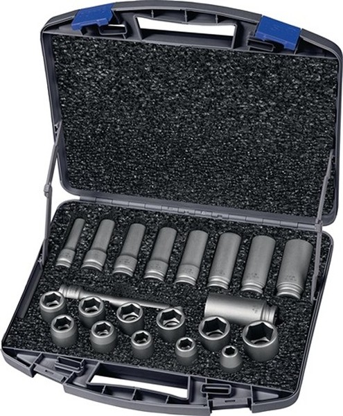 Asw 1020026359 KraftsteckschlüSsel-Satz 720 Kls 21 Ol 21-Teilig 1/2 '' Kurz Und-image