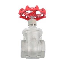 1 Pack 1-1/2" DN40 Stainless Steel Gate Valve NPT Female Rotary Sluice Valve