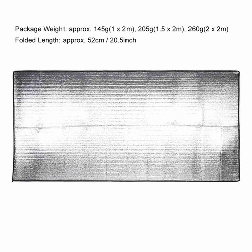 (1,5x2m) Outdoor Faltbare Camping Isomatte Feuchtigkeitsfest Aluminiumfolie FA - Bild 16 von 22