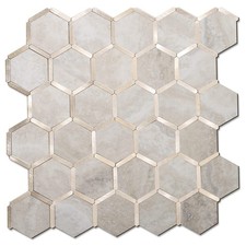 Hexagon Peel and Stick Backsplash Tile, Stick on Backsplash for Kitchen and B...
