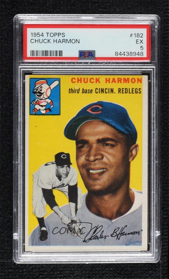 1954 Topps Chuck Harmon #182 PSA 5 Rookie RC 10iz