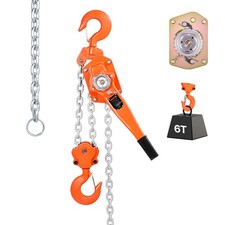 VEVOR Hebelzug 6t Handkettenzug 6m Hub Hebezug aus legiertem Stahl Ratschenzug