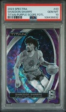 2023 Spectra Shaedon Sharpe Titan Purple /15