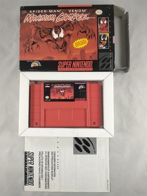 Maximum Carnage w/ Original Box Super Nintendo Entertainment System Tested