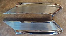1963 Ford Galaxie 500 C-piller Sail Panel Chrome Trim Lh Rh Pair Oem 1963 Ford Galaxie 500 C-piller Sail Panel Chrome Trim Lh Rh Pair Oem