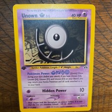first edition unown pokemon card value TCG Graded Card: 2001 A 1st #014 English PSA 9 you may look at 5 cards from the top of your opponents deck and put them back in the same order Pokemon Unown I [1st Edition]