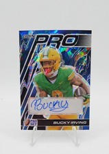 2024 Leaf Pro Set Metal - Goin' Pro Autographs Bucky Irving Blue