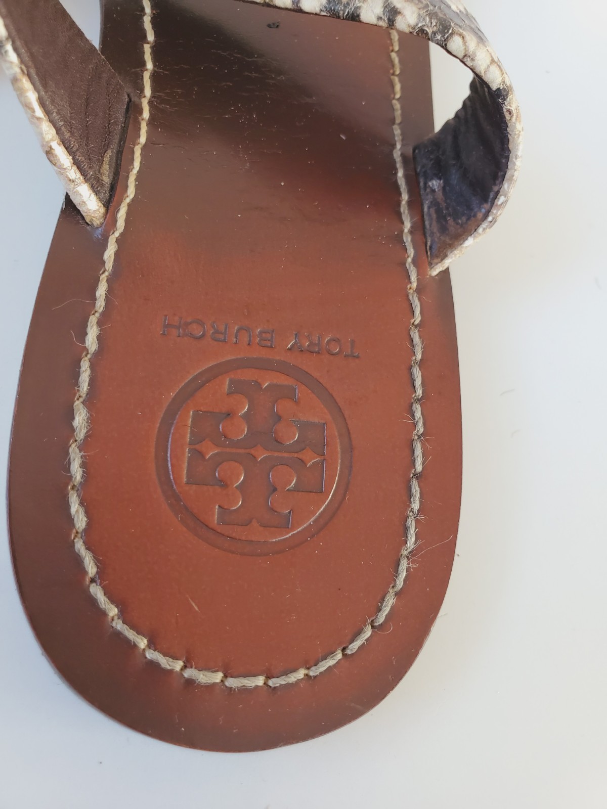 Tory Burch Womens Shoes Cameron Python Leather Fl… - image 5