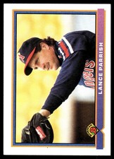 Lance Parrish 1991 Bowman #188 Angels MLB READ FREE SHIPPING AutographDen