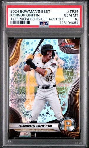 2024 Bowman's Best Konnor Griffin Refractor *PSA 10* Top Prospects Pirates #TP25