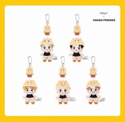 NCT WAYV X KAKAO FRIENDS KEYRING DOLL SET OFFICIAL WITH PHOTOCARD