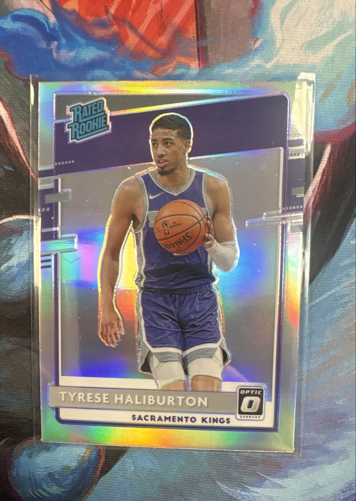 2020-21 Panini Donruss Optic - Rated Rookie Tyrese Haliburton #162 Holo Prizm RC