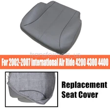 For 2002-2007 International Air Ride Driver Bottom Replacement Seat Cover Gray