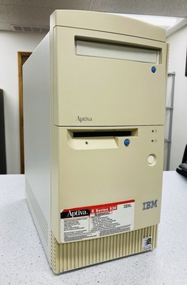 IBM Aptiva Windows 98 Tower Computer /Serial RS232/Parallel Port/Floppy FDD/ZIP