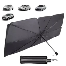 Car Windshield Sun Shade Foldable Umbrella Front Window Cover Visor Umbrella.