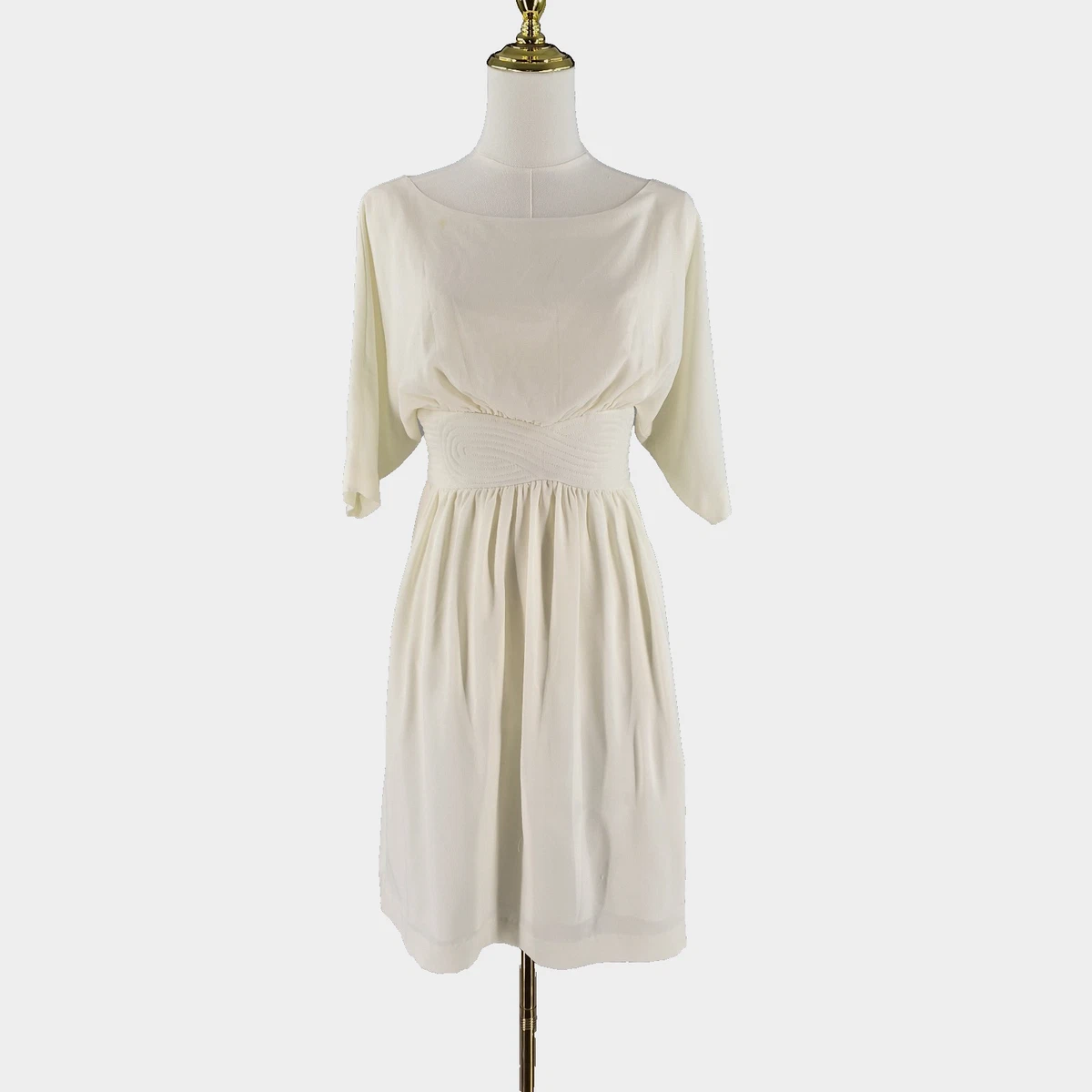 white christmas dresses White Pleated Chiffon Long Maxi Dress White / US 16 main image 1