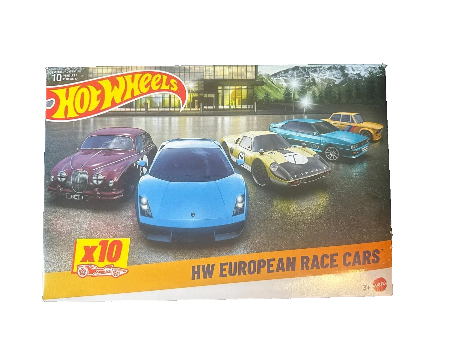 Hot Wheels 10 Pack 1:64 Diecast Cars HW European Race Cars