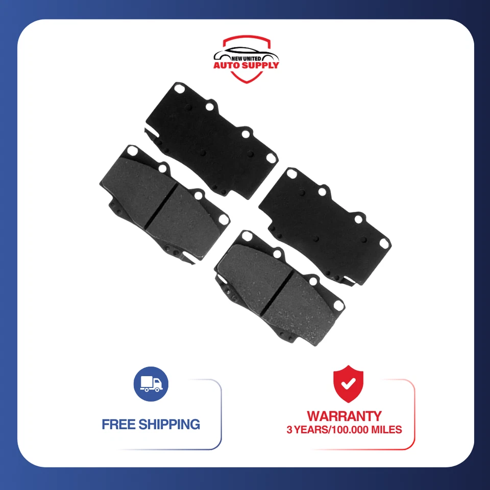 Juego de pastillas de freno delanteras semi-metálicas para Toyota Hilux 2006-2008 1999-2004 Toyota Tacoma Foto 4 de 4