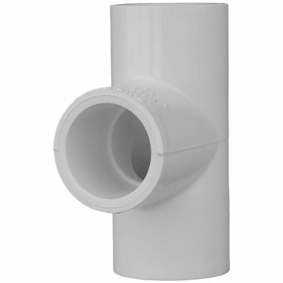 Schedule 40 PVC Reducing Tee,White,1-1/2x1-1/2x3/4 In.,SlipxSlipxSlip ...