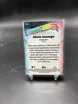Shota Imanaga 2025 Topps Chrome Future Stars Insert Chicago Cubs