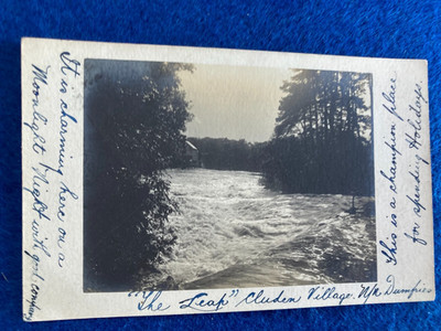 CLUDEN THE LEAP Dumfries DG2 Vintage Postkarte