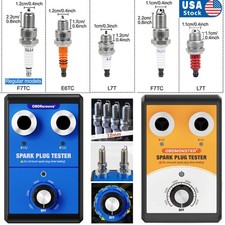 2025 Spark Plug Tester 2Holes Diagnostic Tool 12V Gasoline Car Ignition Analyzer