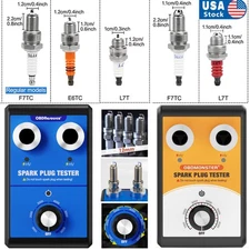 2025 Spark Plug Tester 2Holes Diagnostic Tool 12V Gasoline Car Ignition Analyzer