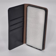 Galaxy S24 FE Wallet Case RFID Blocking Leather Flip Cover Card Slot Black ZZXX