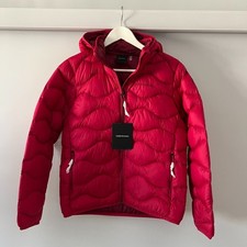 Junior Peak Performance Helium Down Pink Hooded Puffer Jacket Size 160