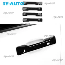ABS Black Side Door Handle Cover Trim For Hyundai Santa Fe 2024 2025 Touch