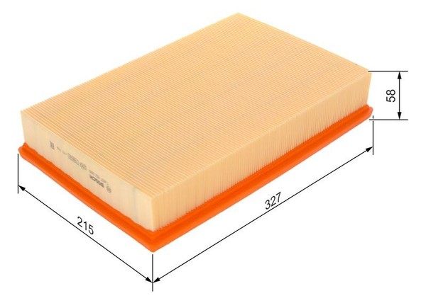 Luftfilter Motorluftfilter 327Mm FüR Volvo S60 I 2.0 2.4 2.5 2.6 2.8 3.0 98-07-image