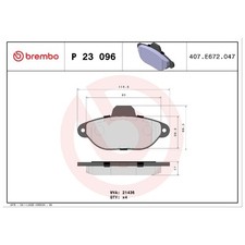 Satz Bremsbeläge Bremsklötze vorne für Fiat Panda-Panda 169 Punto 176 | 23830