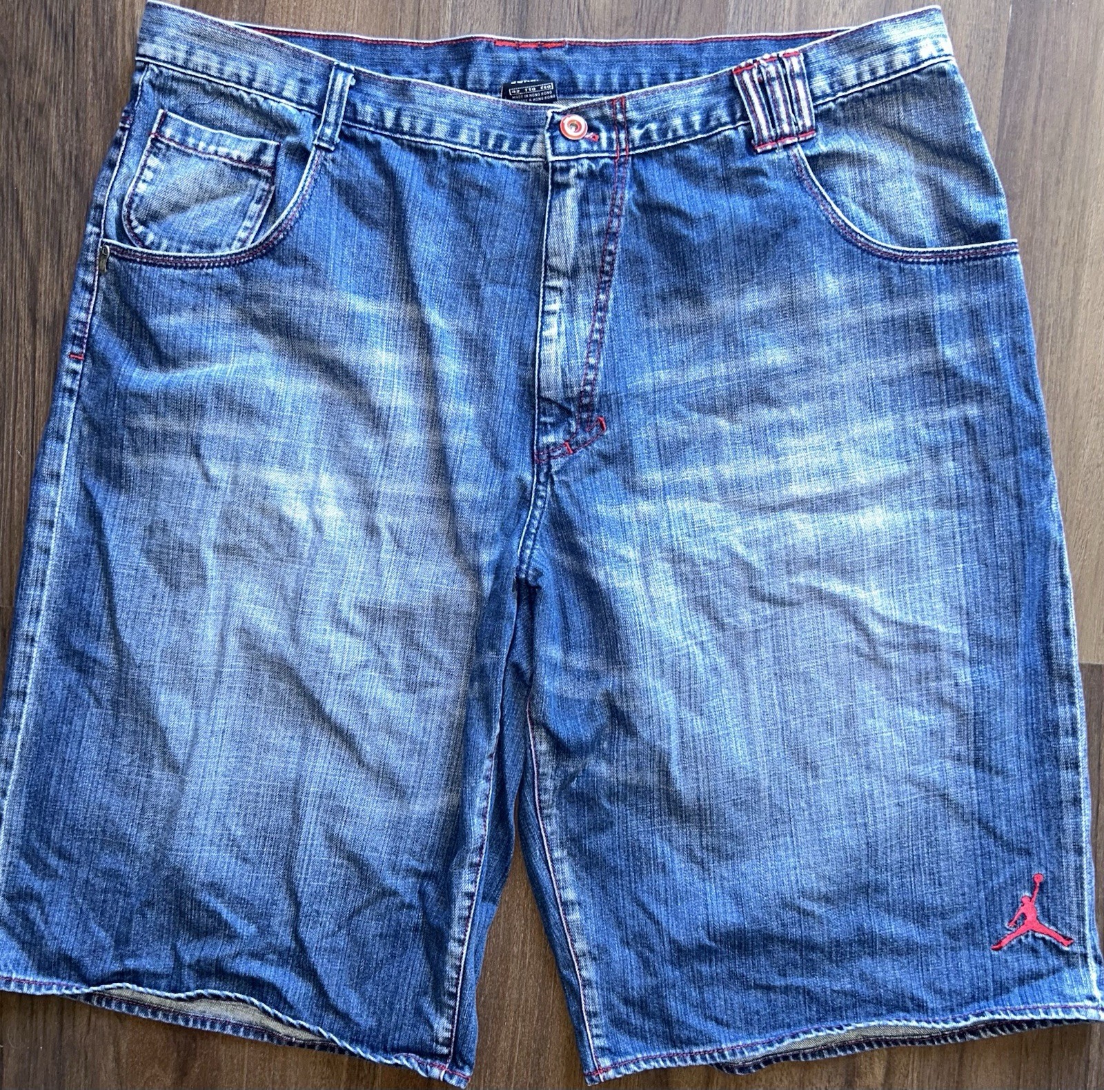 Air Jordan Retro 3 Denim Shorts Sz 42 Baggy Y2K Vintage Jeans Mens Streetwear