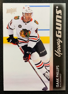 2021-22 Upper Deck Young Guns Isaak Phillips #735 RC Blackhawks