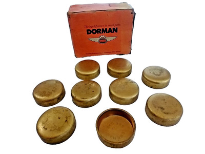 (Lot of 9) Brass Cup Expansion Plug Size 1-7/32 DORMAN 565-022