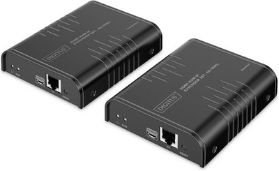 DIGITUS HDMI KVM IP Extender Set   UHD 4k 60Hz   40m Reichweite   HDMI 2.0  