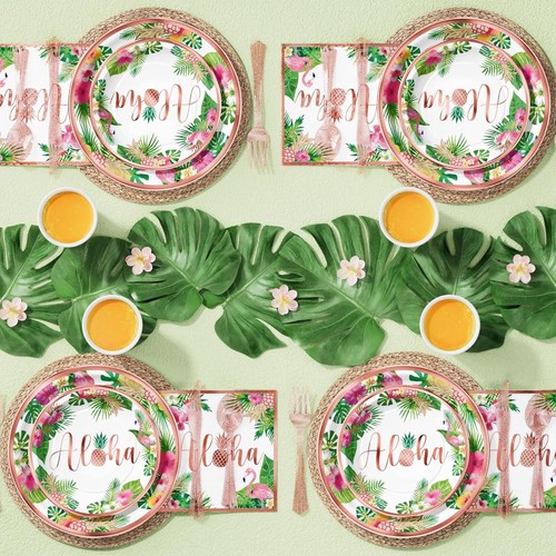 Complete 246PCS Tropical Party Supplies Set for Unforgettable Luau Birthdays - Picture 11 of 11