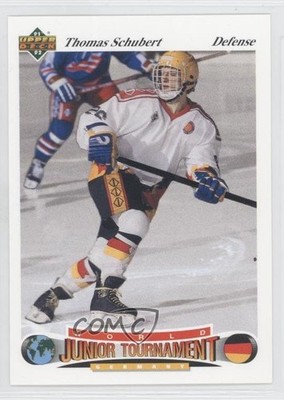 1991 Upper Deck Czech World Junior Tournament Thomas Schubert #44 Rookie RC 0a1