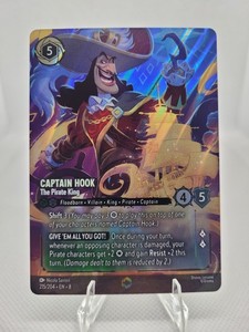 Disney Lorcana Reign Of Jafar - Captain Hook ENCHANTED 215/204