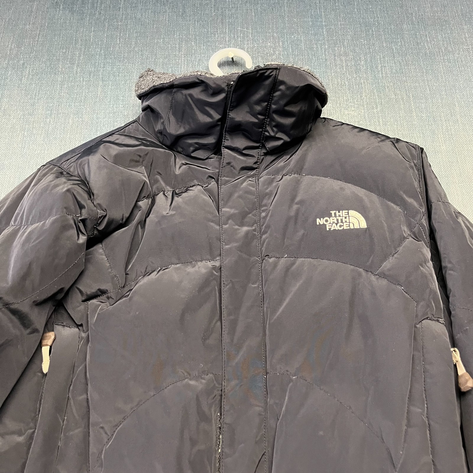 The North Face Women's Puffer Jacket Size M Black 600 Fill Down Insulated Winter thumbnail 2