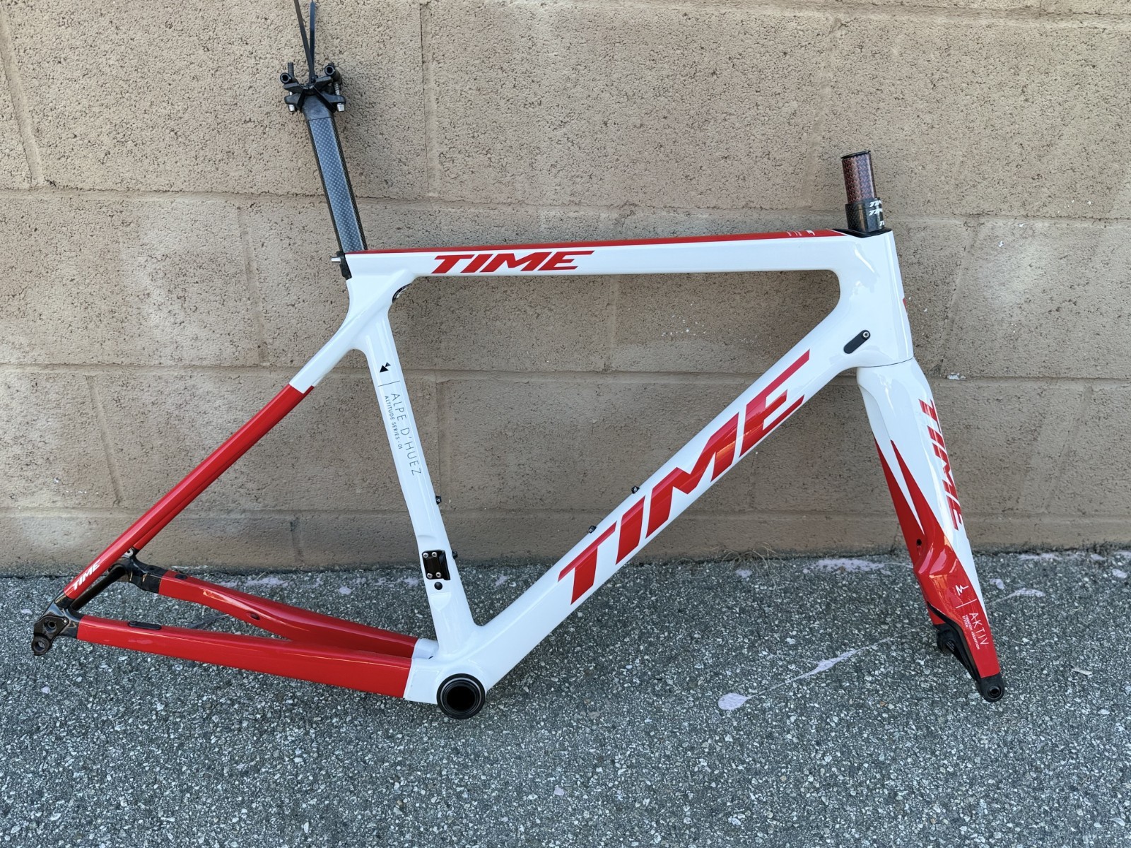 Time Alpe D'Huez Frameset Aktiv Fork (X-Small) White/Red