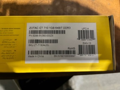 ZOTAC GeForce GT 710 1GB GDDR3 Graphics Card (ZT7130420L) for sale