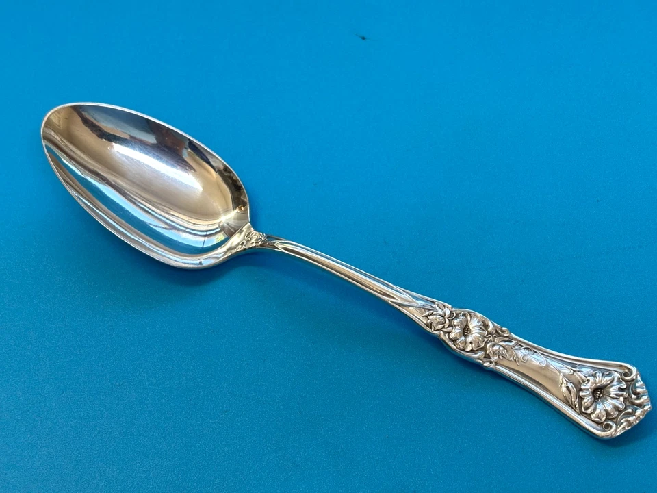Wm Rogers GRENOBLE GLORIA Cuchara de Servir Sólida 8 1/4" 1906 Plato de Plata A1 Foto 3 de 4