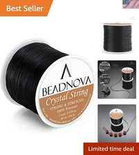 1mm Elastic Stretch Crystal String Cord for Jewelry Making Bracelet Beading T...