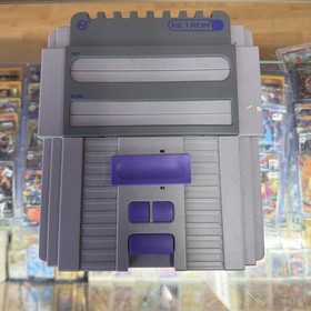 Hyperkin Retron 2 NES SNES Console Gray Purple TESTED WORKS No Game Included