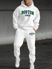2-Piece Y2K Vintage Street Style Hoodie and Jogging PantMen's s Set - Loose