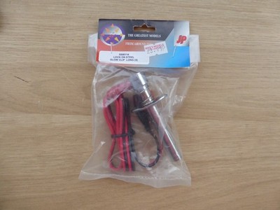 JP Lock On Glühkerze Start Zündclip lang mit Croc Clips für RC Nitro Motor