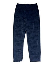 Athleta Brooklyn Ankle Pants Womens 4 Navy Camo Lightweight Pull On Athleisure