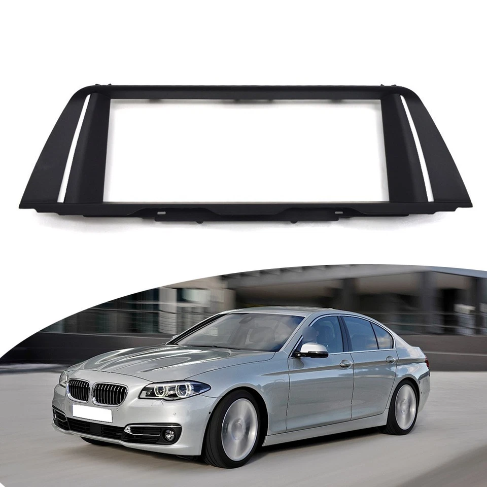 For Smooth Integration For BMW 5 Series F10 Multimedia Screen Frame Black - Image 4 of 4